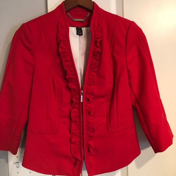 White|Black Red Jacket Size 4 - Picture 4 of 8